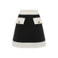 Fall Autumn black and white cropped skirt - inin