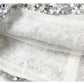 Luxury heavy sequin dress skirt heavy beaded sequin two-piece midi white wedding skirt + Sequin white wedding top- Dila