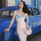 Le Palais vintage original elegant retro corset pink polka dot floral dress- Mona