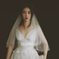 Early Spring 2023 retro wedding light wedding dress short bride small veil - Bai Genuine