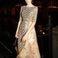 High end luxury Gold shimmery evening dinner dress - ipi
