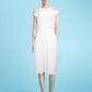 Spring and summer fairy white shirred white Dress- Viola