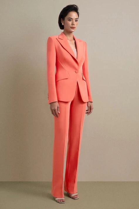 High end straight-leg tailored trousers - Fifi