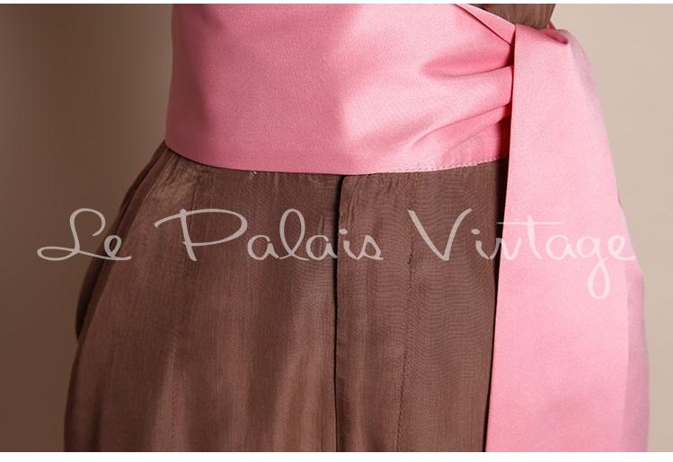 Vintage Retro pin up Silk Khaki brown Wide Leg pant Suit- Rela – GOOD GIRL  REBEL